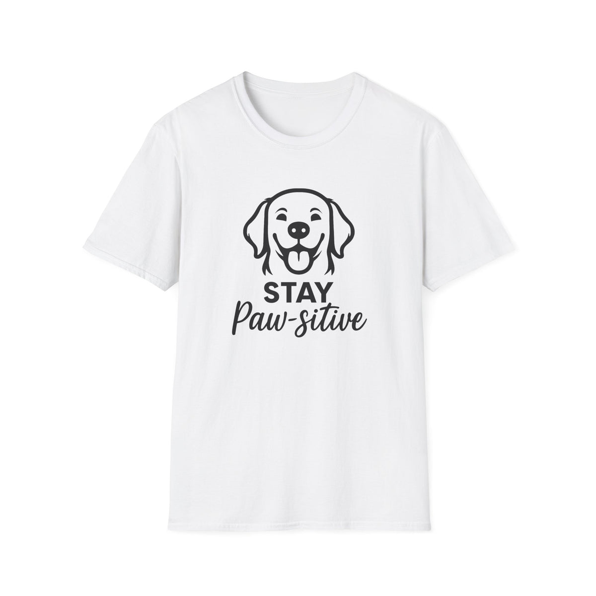 Stay Paw-sitive Labrador –  Supersoft Unisex T-Shirt
