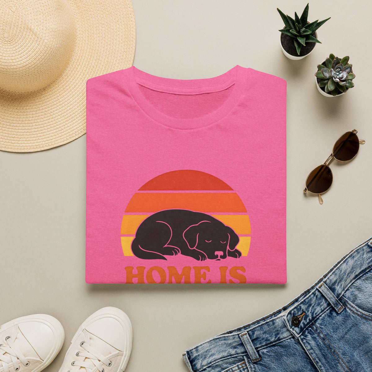 Home is Where the Dog Is –  Supersoft Unisex T-Shirt