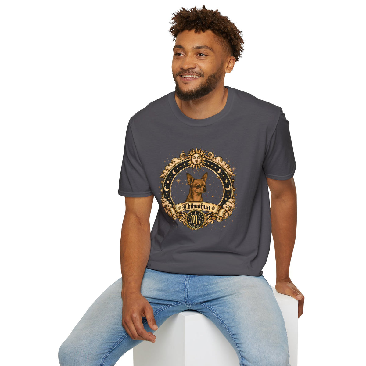 Zodiac Scorpio Chihuahua - Dog Horoscope Star Sign - Supersoft Unisex T-shirt