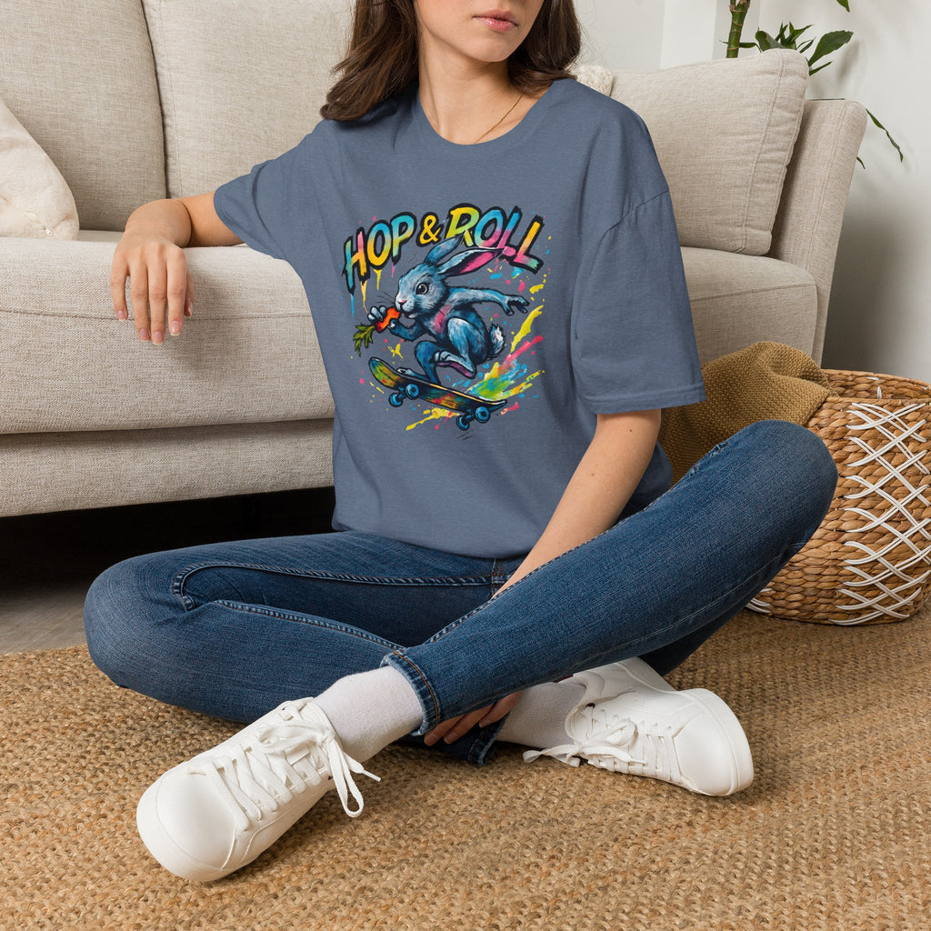 Hop and Roll Rabbit –  Supersoft Unisex T-Shirt