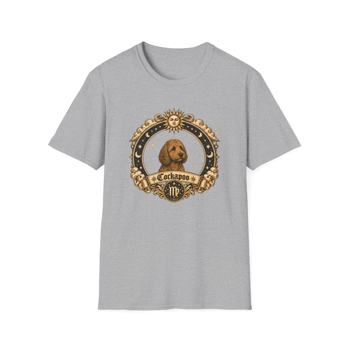 Zodiac Virgo Cockapoo - Dog Horoscope Star Sign - Supersoft Unisex T-shirt