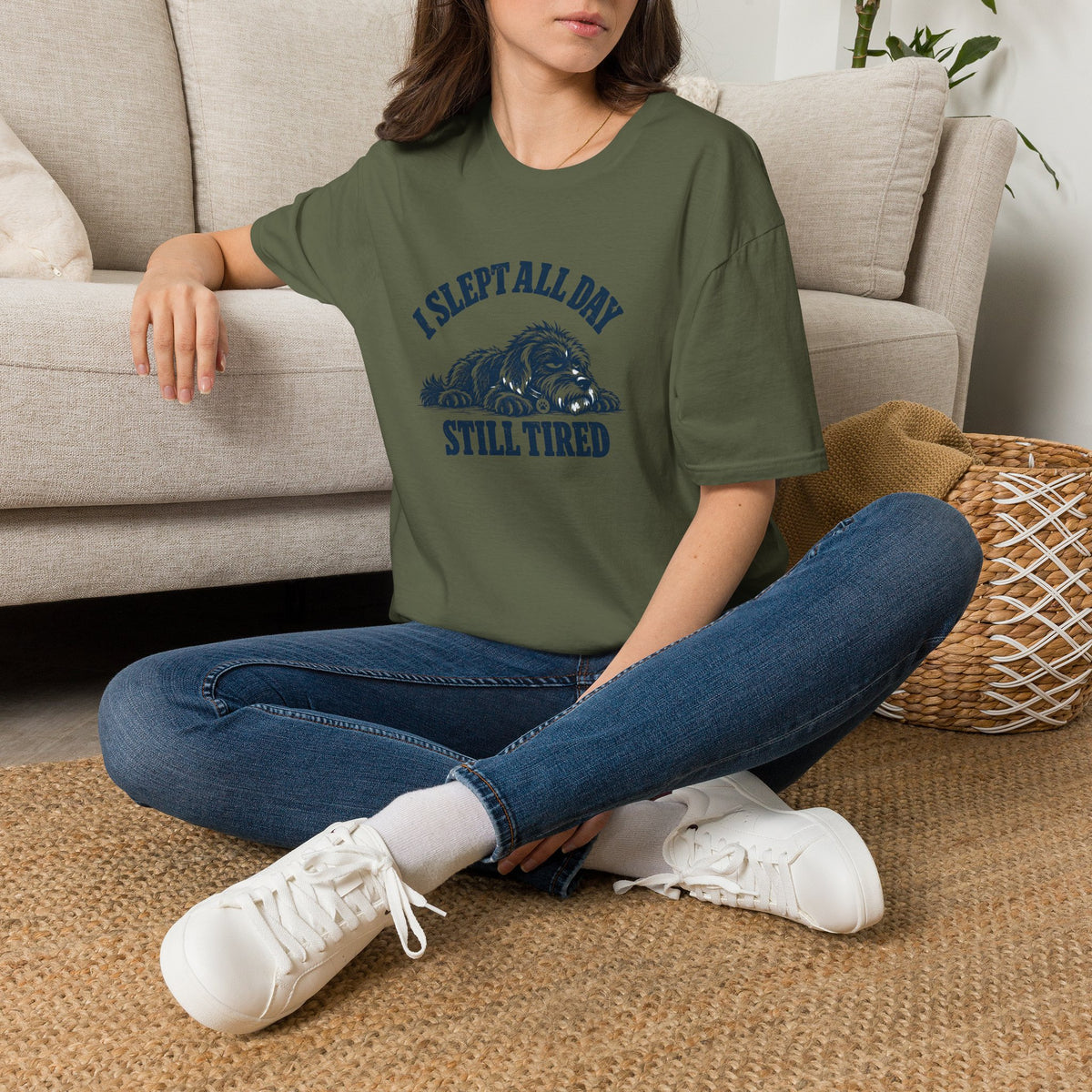 Grumpy Dog - I Slept All Day –  Supersoft Unisex T-Shirt