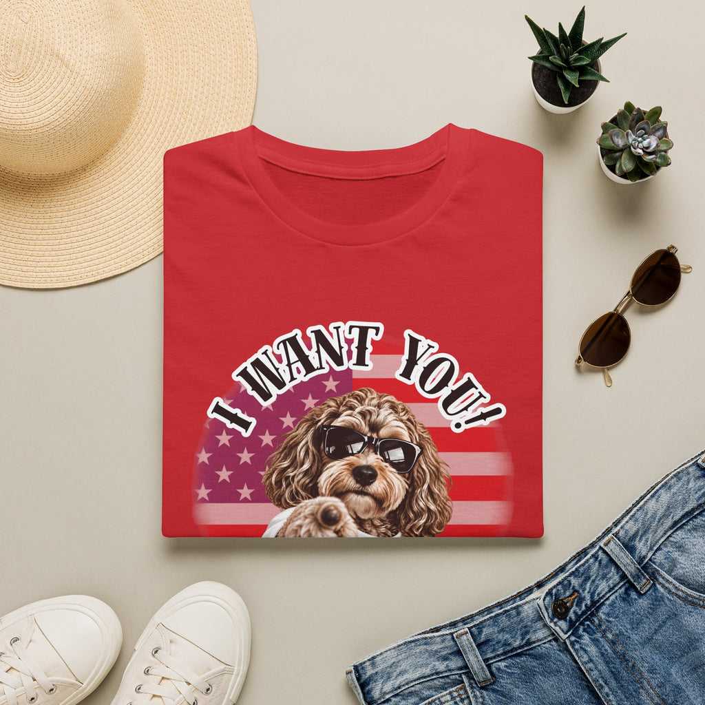 I WANT YOU!...To Throw the Ball! – Cockapoo - Supersoft Unisex T-shirt