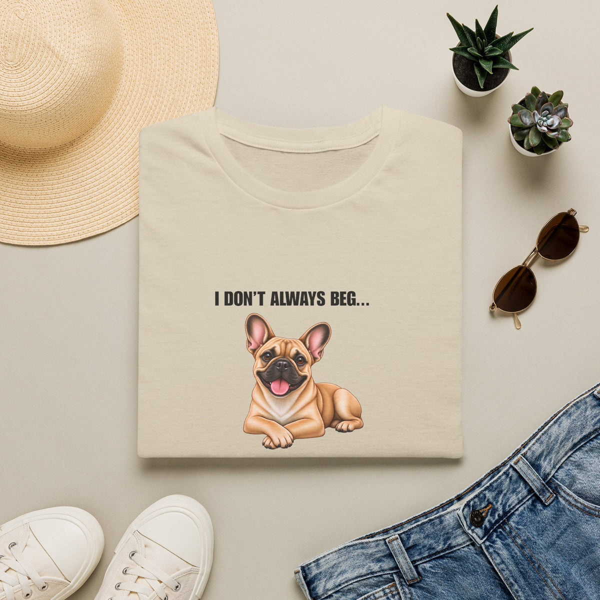 I Don’t Always Beg...But When I Do, I Use My Saddest Eyes - French Bulldog Supersoft Unisex T-Shirt