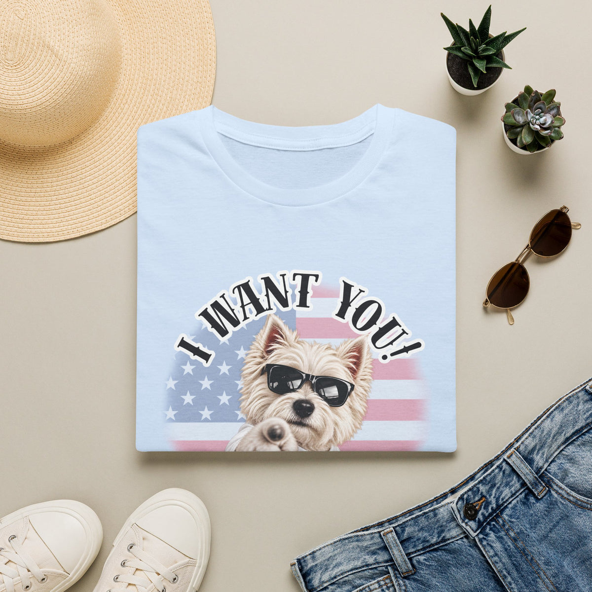 I WANT YOU!...To Pay the Cheese Tax! – West Highland Terrier - Supersoft Unisex T-shirt