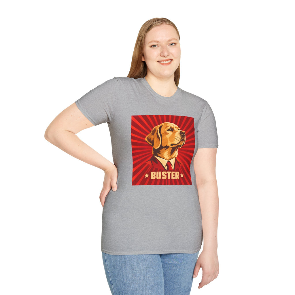 First Comrade Buster – Supreme Leader of the Biscuit Revolution - Supersoft Unisex T-shirt