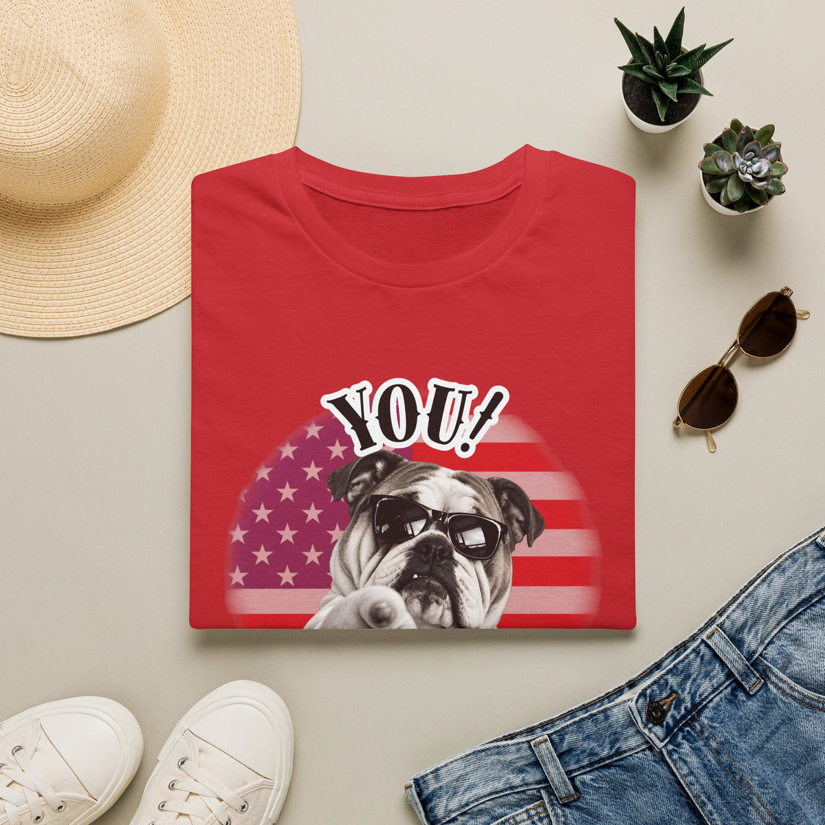 YOU!...Stay Cool! – British Bulldog - Supersoft Unisex T-shirt