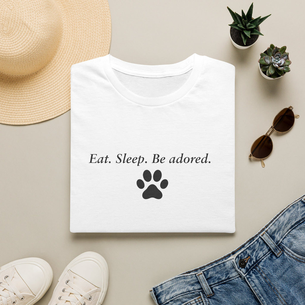 Adopted & Adored – Eat. Sleep. Be adored. –  Supersoft Unisex T-Shirt