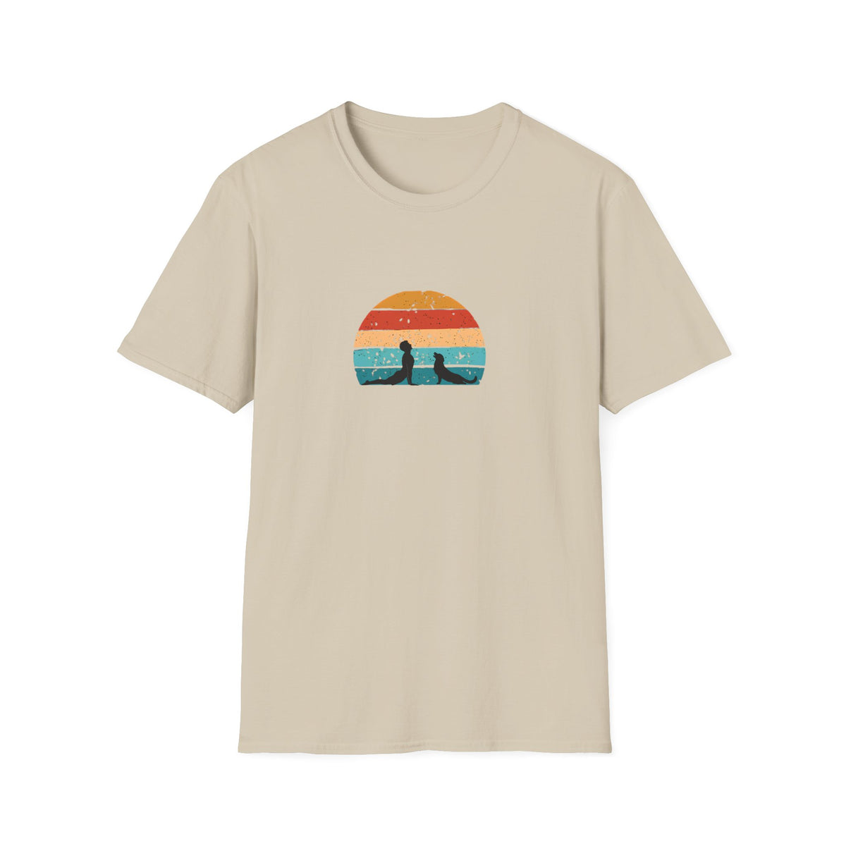 Downward Dog...With My Dog –  Supersoft Unisex T-Shirt