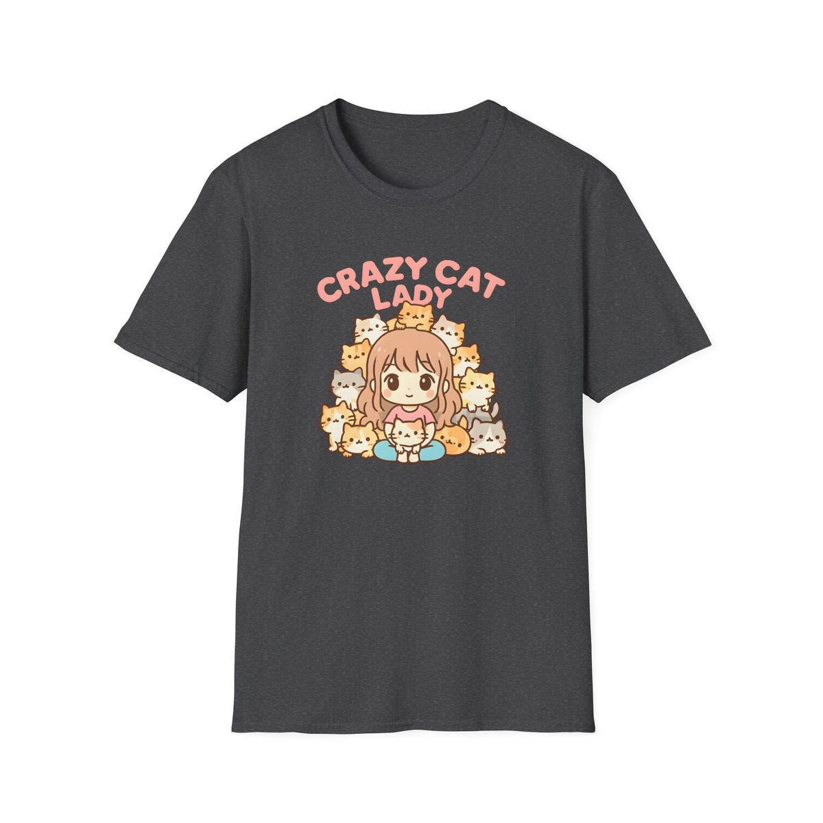 Crazy Cat Lady Cute Kawaii –  Supersoft Unisex T-Shirt