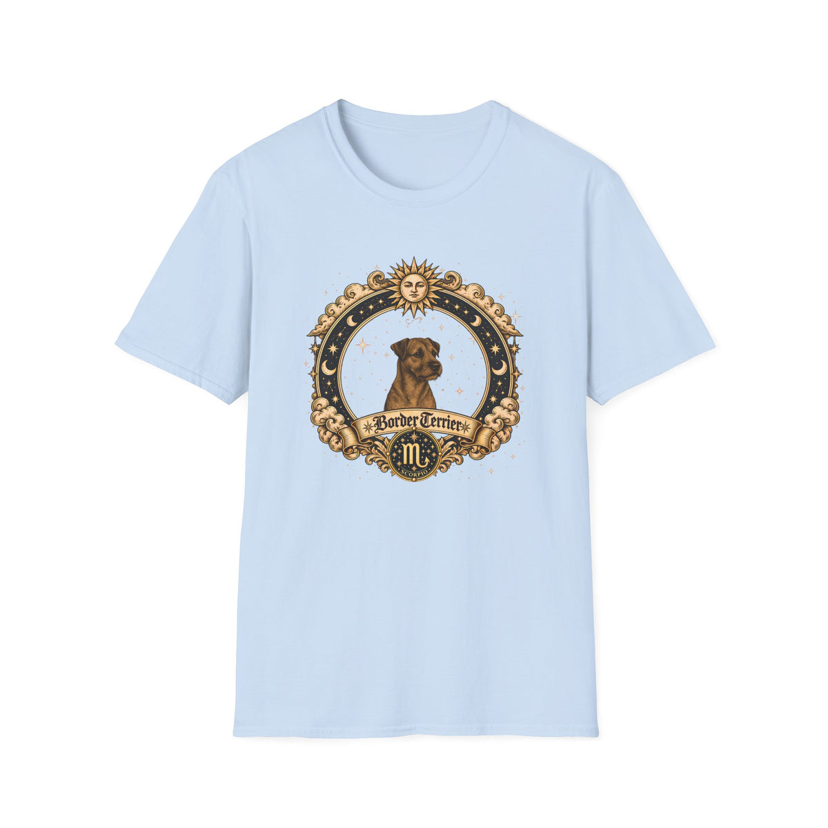 Zodiac Scorpio Border Terrier - Dog Horoscope Star Sign - Supersoft Unisex T-shirt