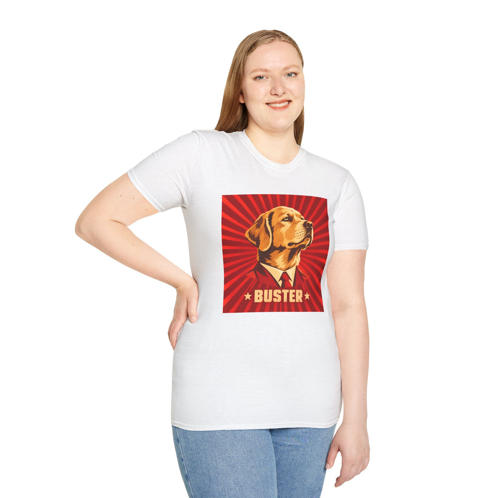 First Comrade Buster – Supreme Leader of the Biscuit Revolution - Supersoft Unisex T-shirt