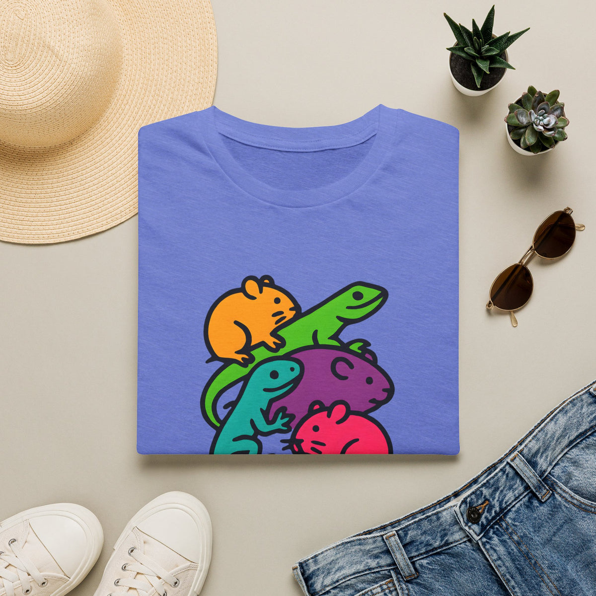 Colourful Animals –  Supersoft Unisex T-Shirt