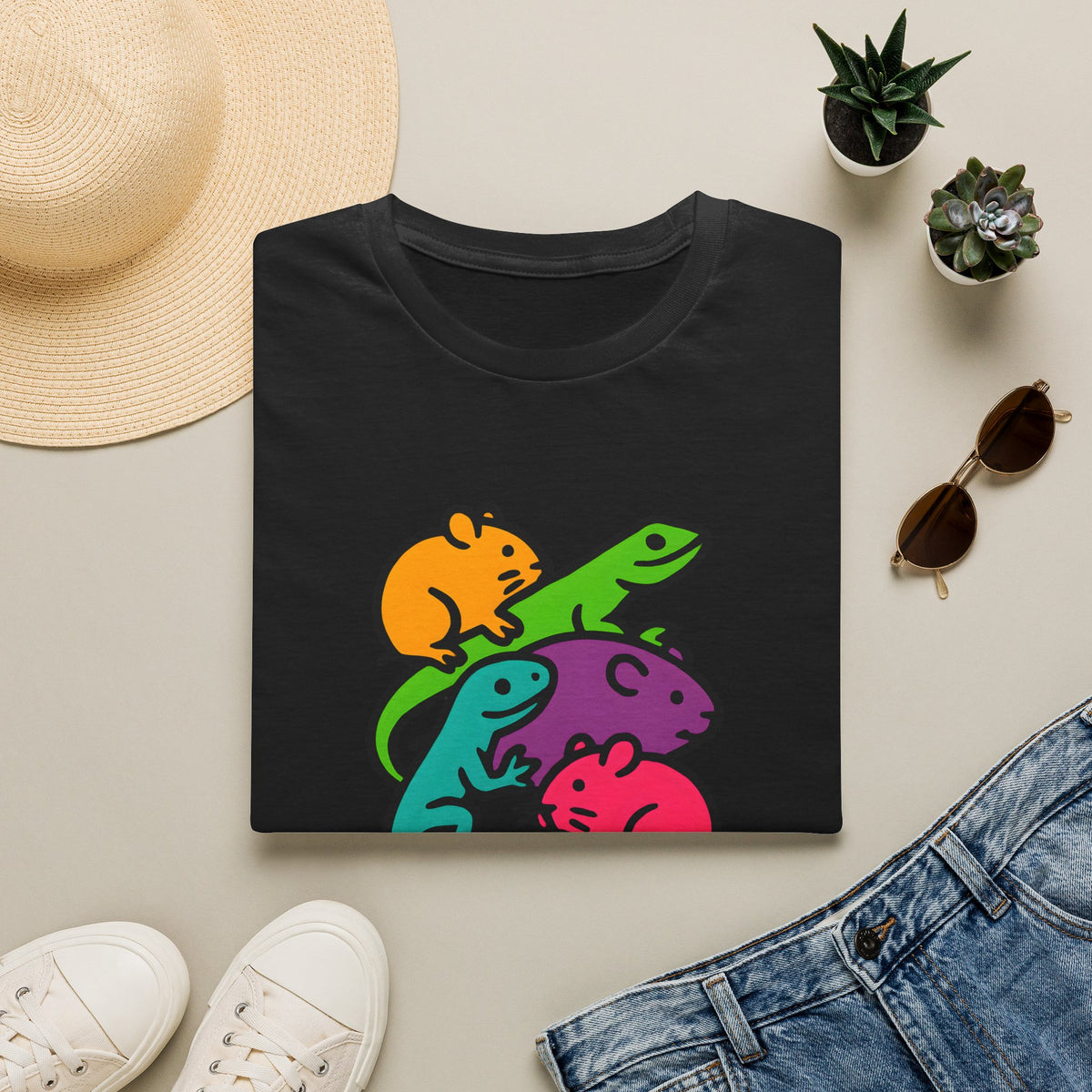Colourful Animals –  Supersoft Unisex T-Shirt