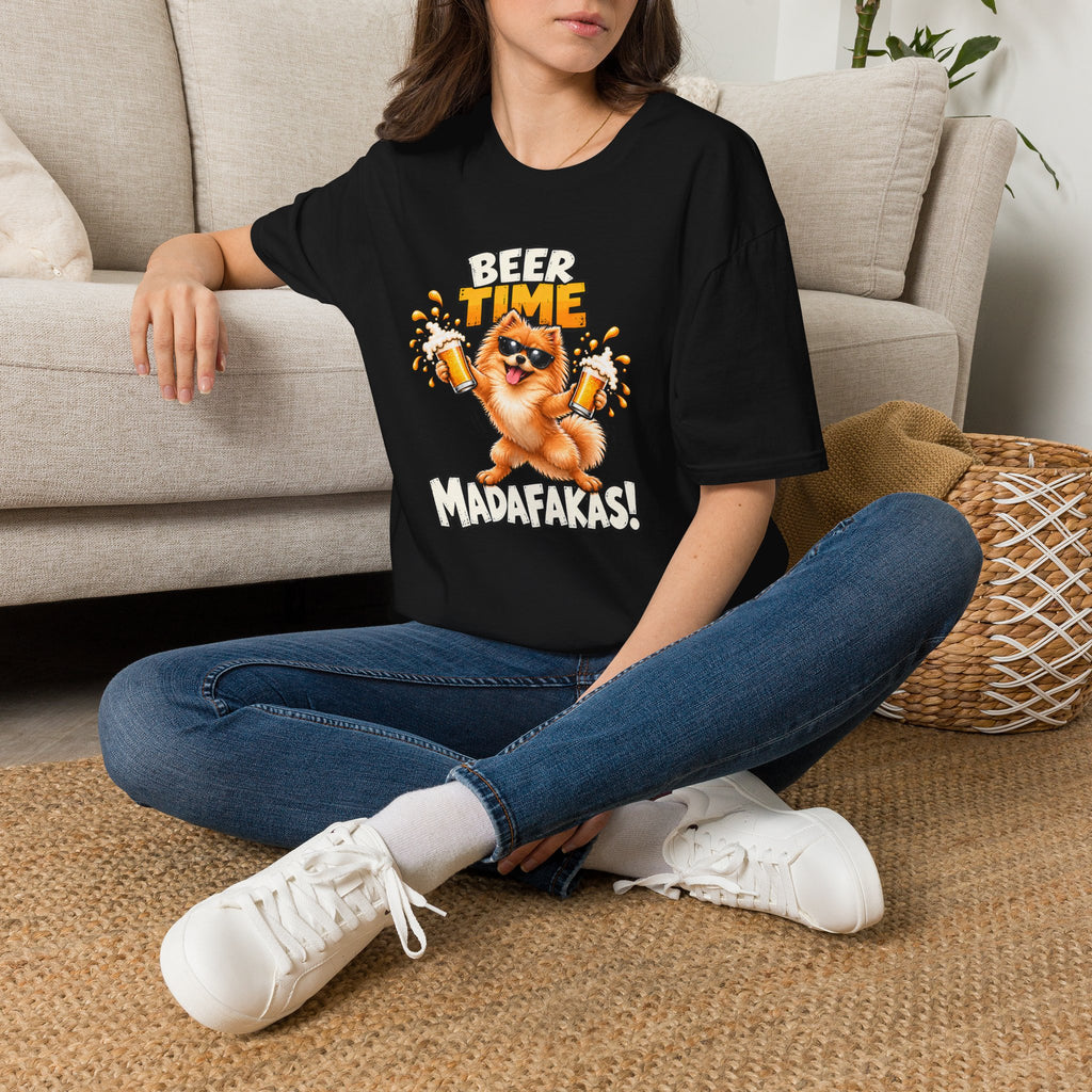 Beer Time, Madafakas! – Pomeranian - Supersoft Unisex T-shirt
