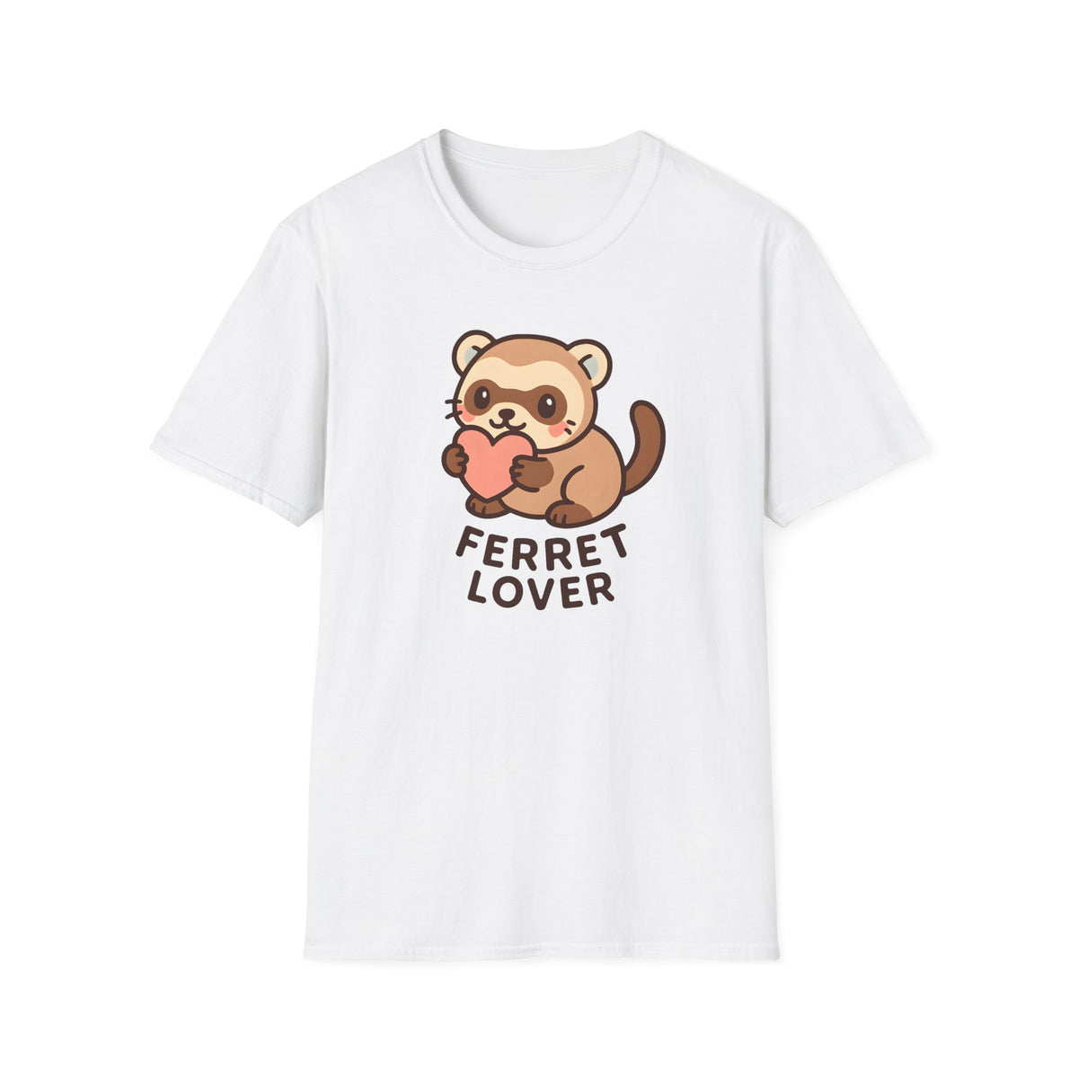 Ferret Lover Cute Kawaii –  Supersoft Unisex T-Shirt