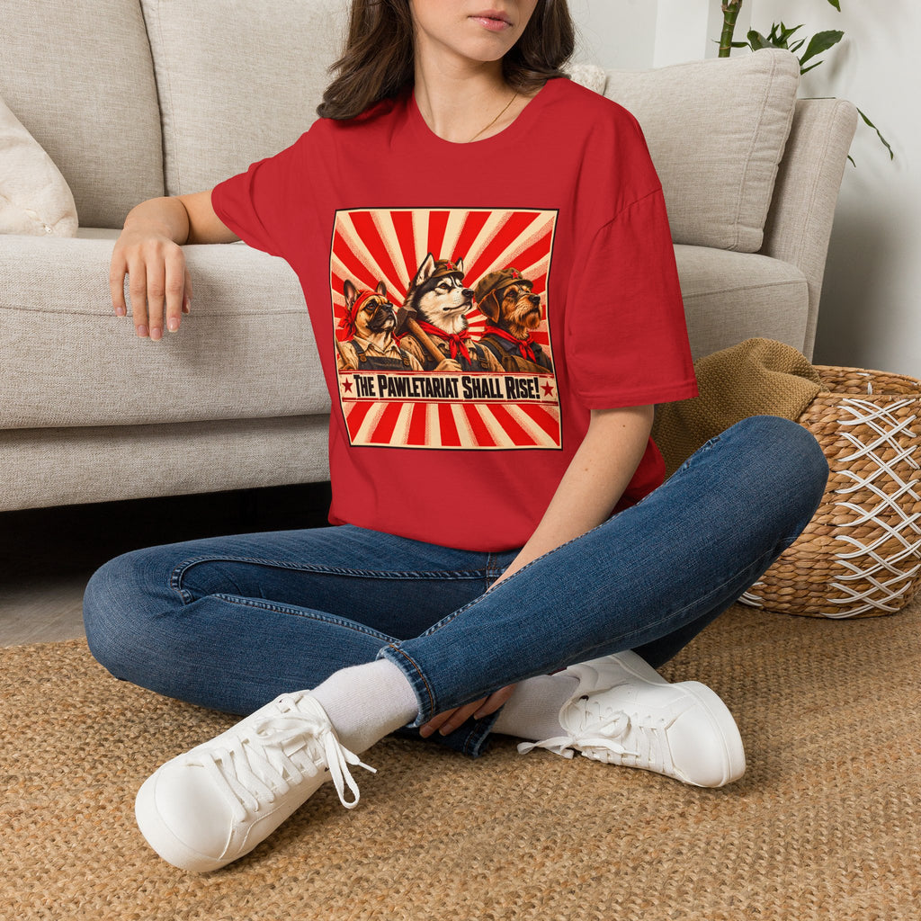 The Pawletariat Shall Rise! – The Great Canine Workers' Uprising - Supersoft Unisex T-shirt