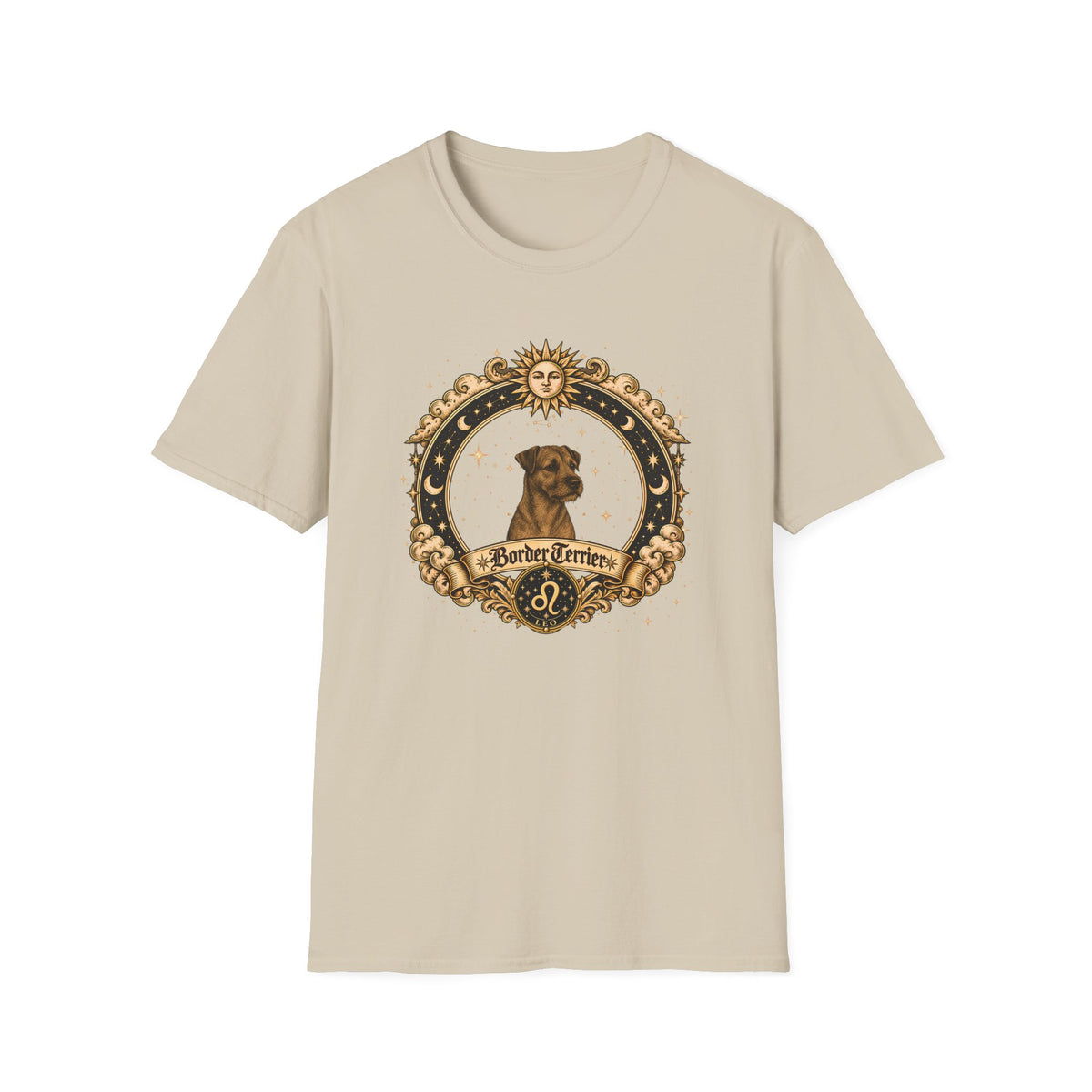 Zodiac Leo Border Terrier - Dog Horoscope Star Sign - Supersoft Unisex T-shirt