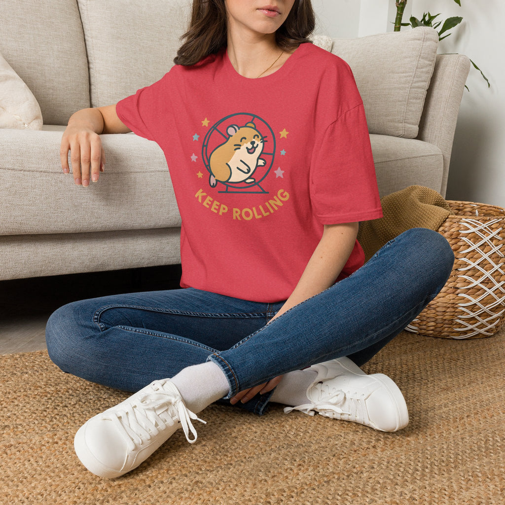 Keep Rolling Hamster –  Supersoft Unisex T-Shirt