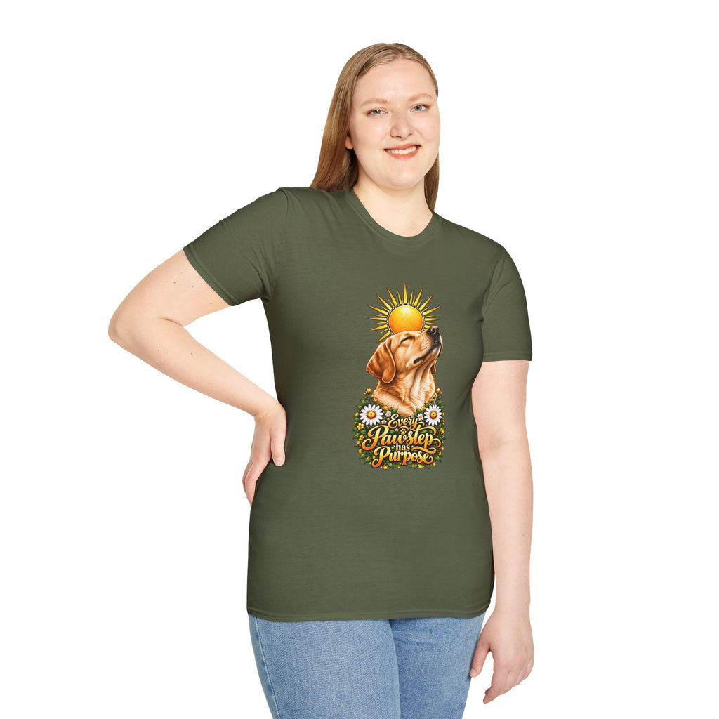Every Pawstep Has Purpose - Labrador - Supersoft Unisex T-shirt