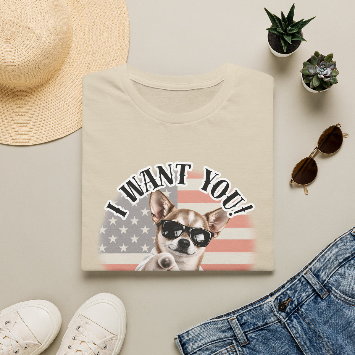 I WANT YOU!...To Drop The Sausage! – Chihuahua - Supersoft Unisex T-shirt