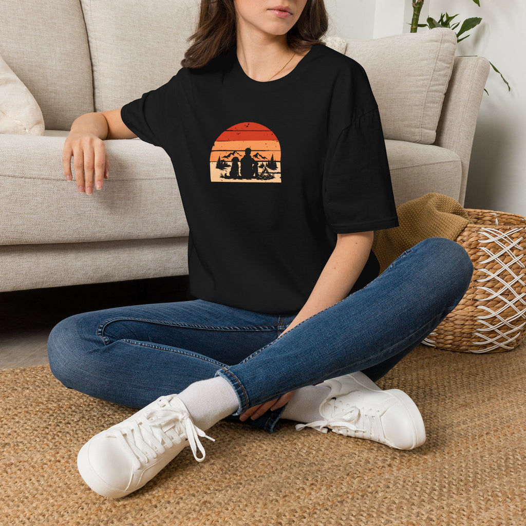 Campfires, Mountains & My Best Friend –  Supersoft Unisex T-Shirt