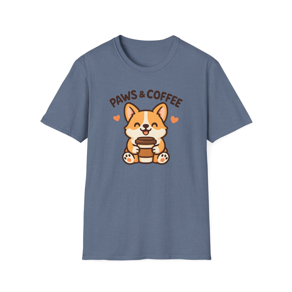 Paws and Coffee –  Supersoft Unisex T-Shirt