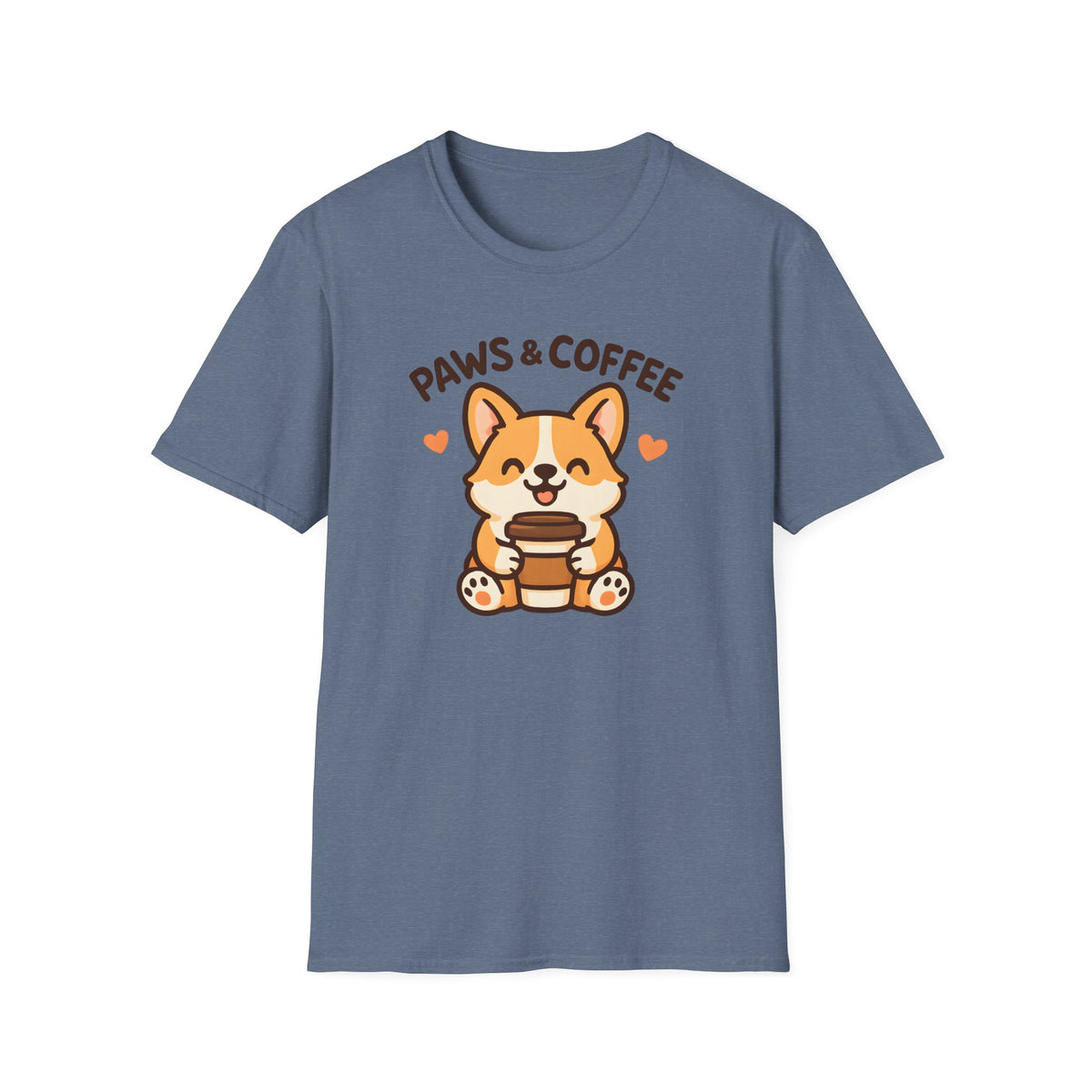 Paws and Coffee –  Supersoft Unisex T-Shirt