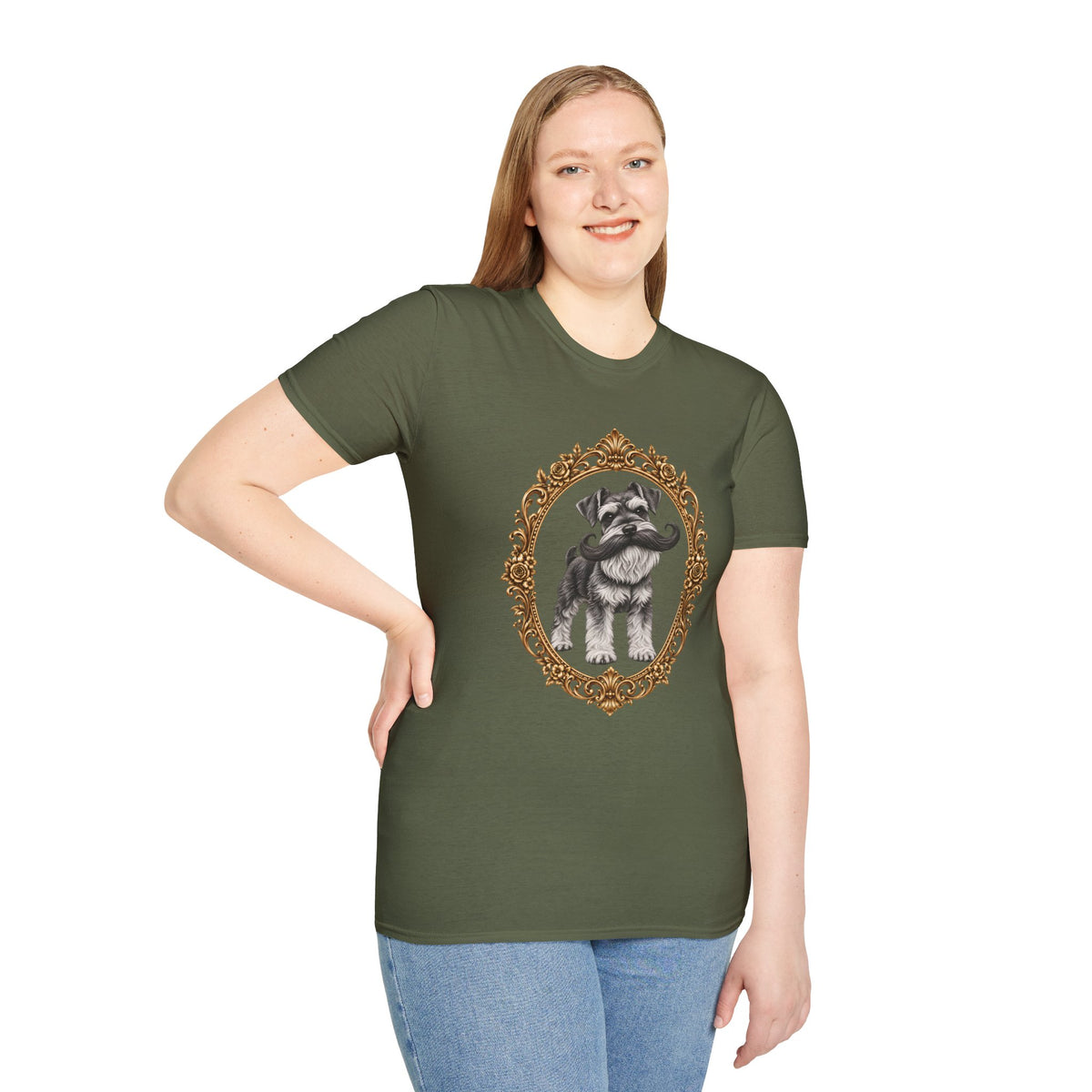 The Distinguished Sir Reginald Whiskers – Miniature Schnauzer - Supersoft Unisex T-shirt