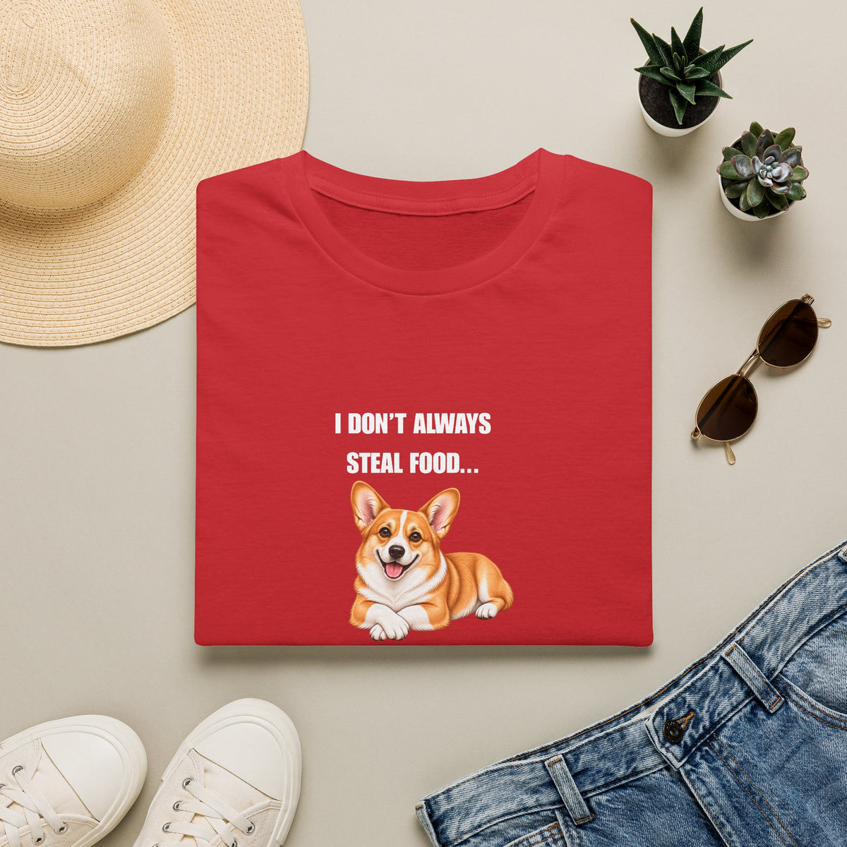 I Don’t Always Steal Food...But When I Do, I Regret Nothing - Corgi Supersoft Unisex T-Shirt