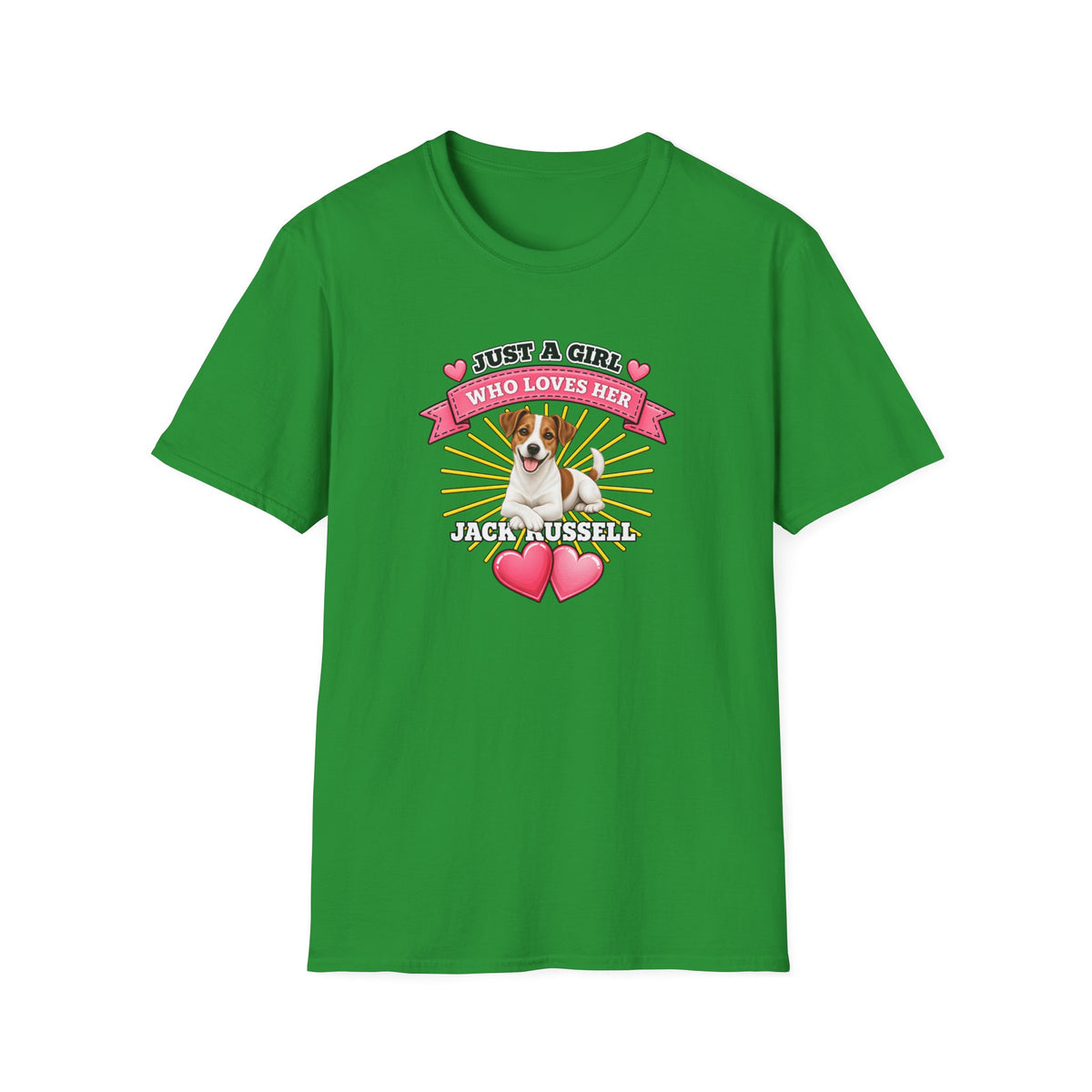 Just a Girl Who Loves Her Jack Russell –  Supersoft Unisex T-Shirt