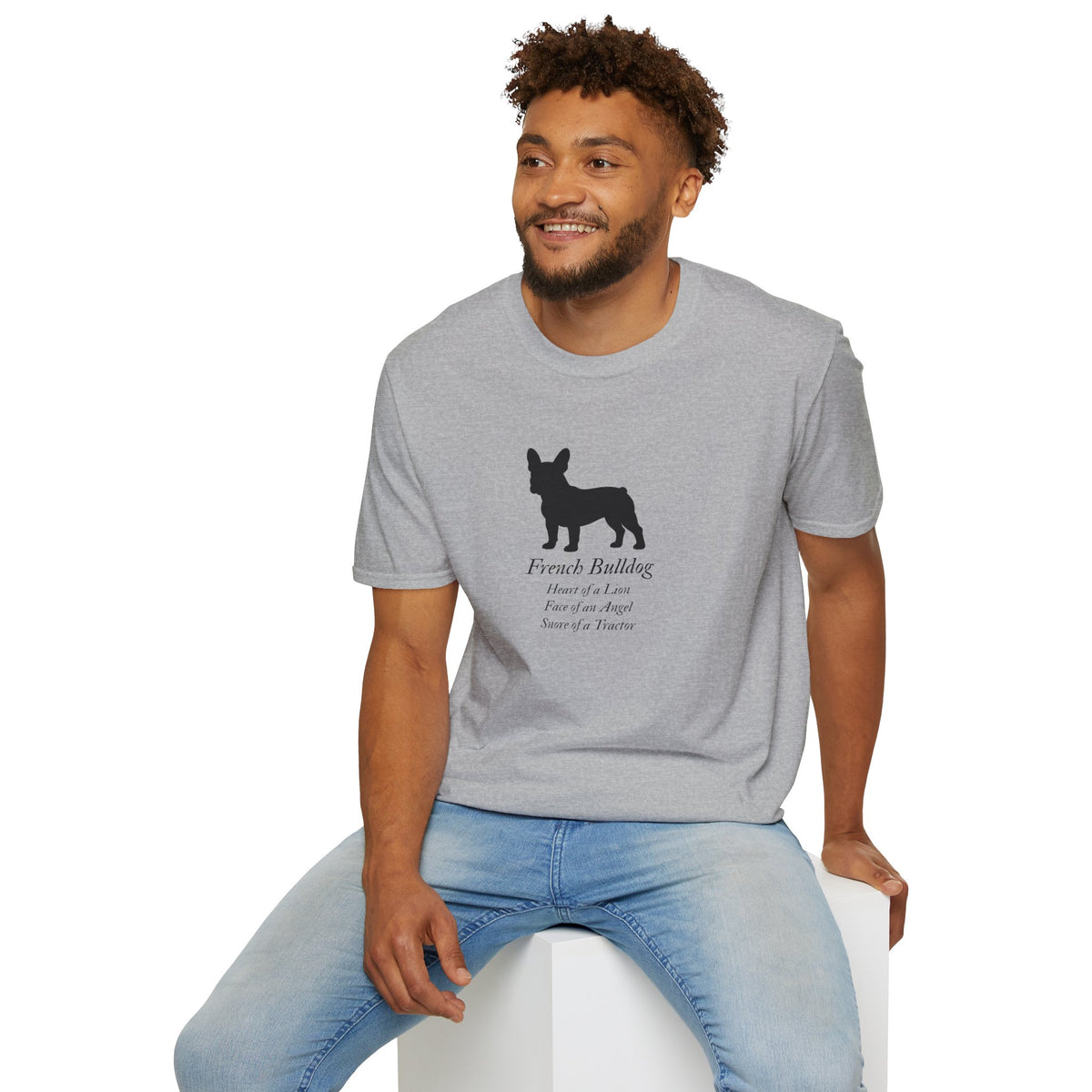 Heart of a Lion - French Bulldog – Supersoft Unisex T-Shirt