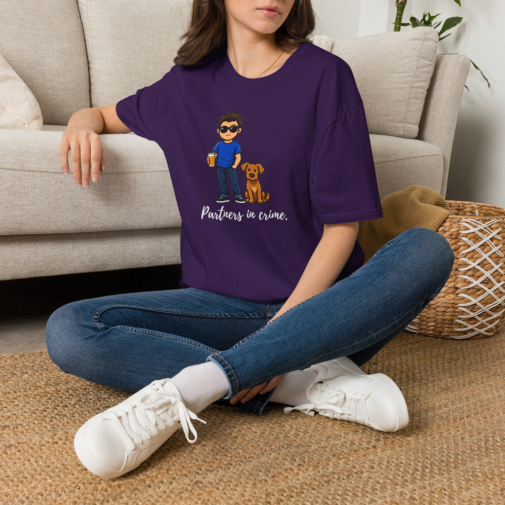 Beer, Dogs and Dudes - Partners in Crime - Supersoft Unisex T-shirt