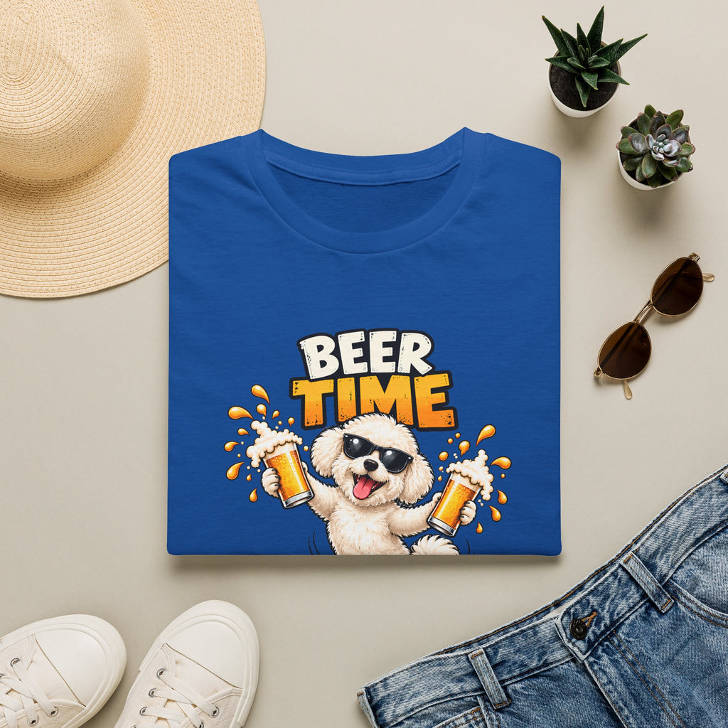 Beer Time, Madafakas! – Bichon Frise - Supersoft Unisex T-shirt