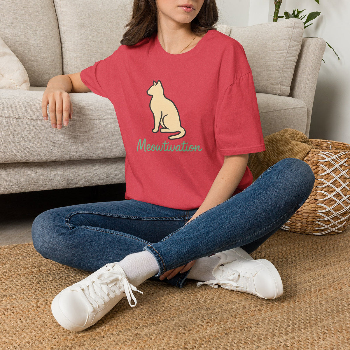 Meow-tivation Cat –  Supersoft Unisex T-Shirt