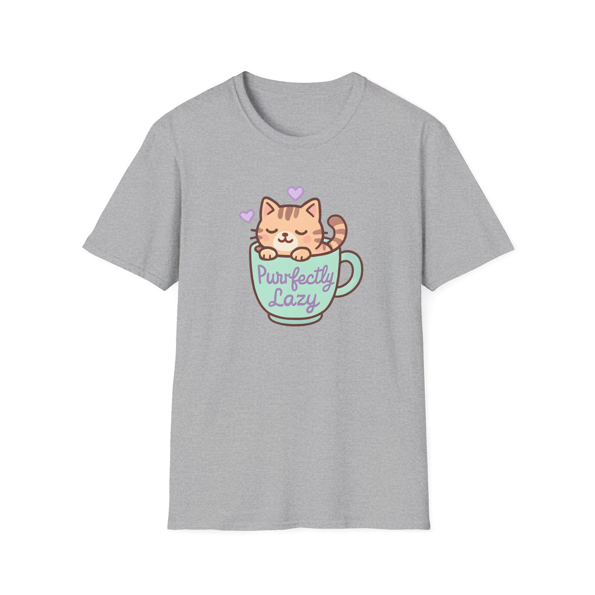Purfectly Lazy Cat –  Supersoft Unisex T-Shirt