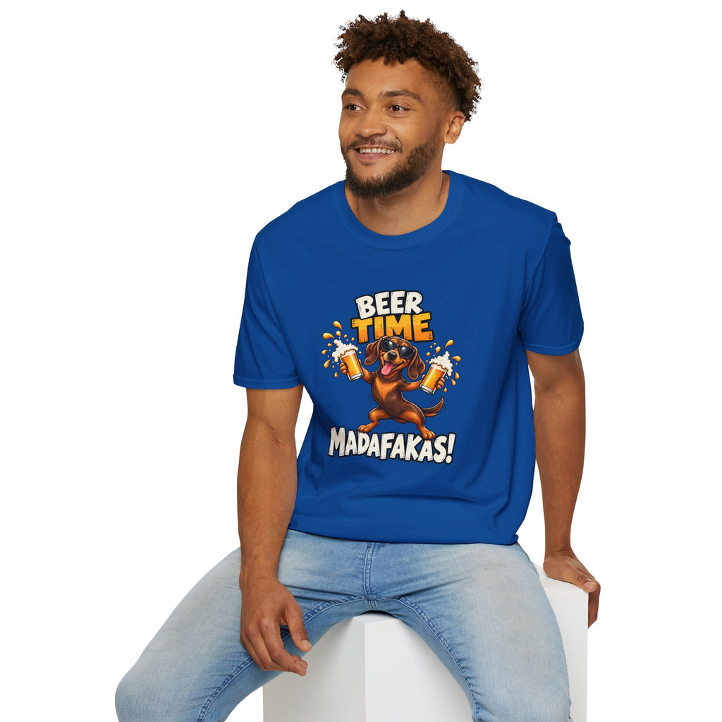 Beer Time, Madafakas! – Dachshund - Supersoft Unisex T-shirt