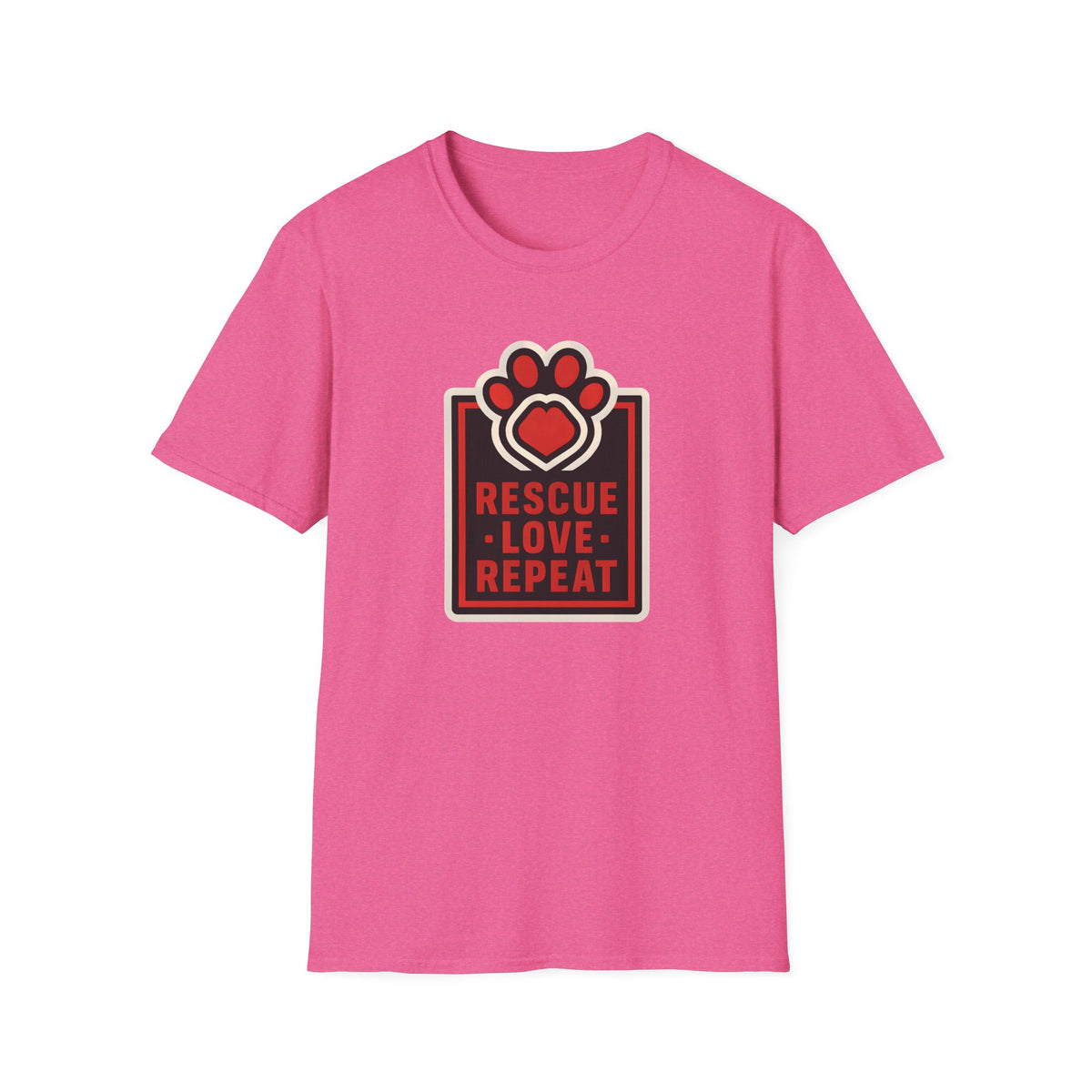 Rescue Love Repeat –  Supersoft Unisex T-Shirt