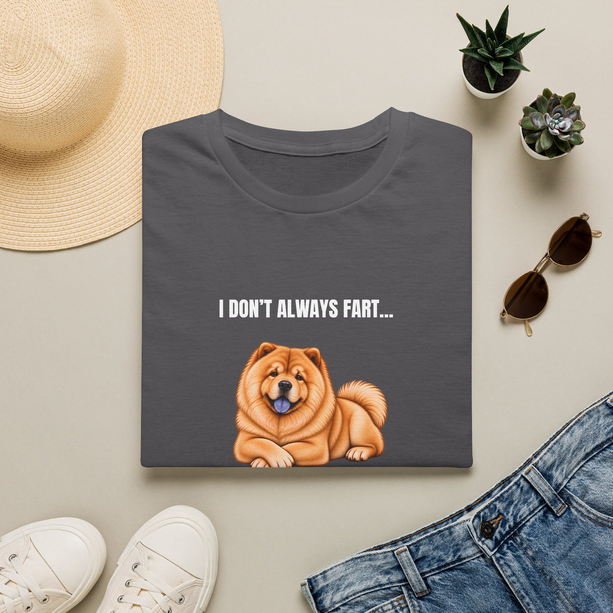 I Don’t Always Fart...But When I Do, I Leave The Room - Chow Chow Supersoft Unisex T-Shirt