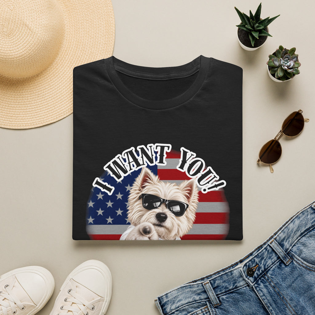 I WANT YOU!...To Drop The Sausage! – West Highland Terrier - Supersoft Unisex T-shirt