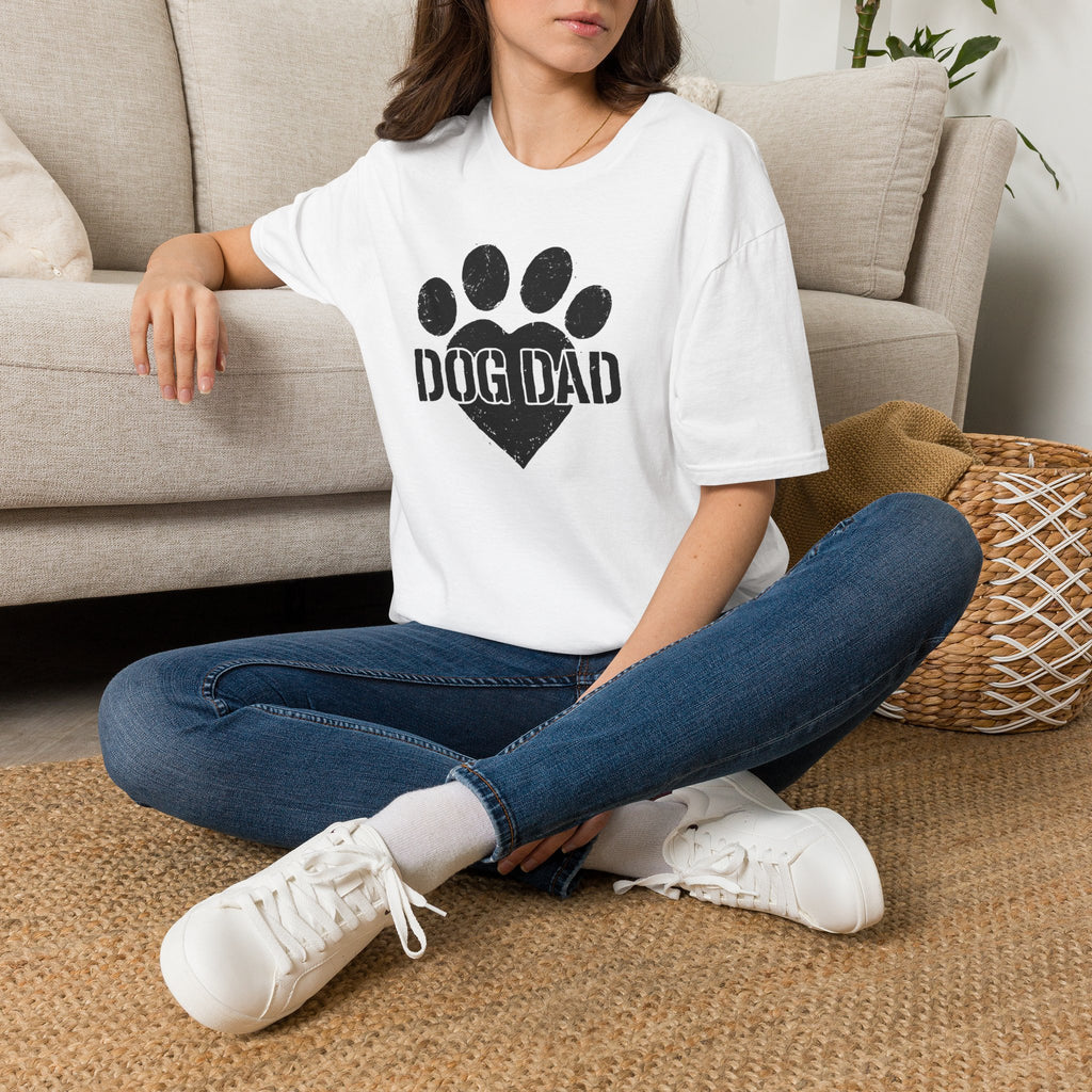 Dog Dad Paw Print –  Supersoft Unisex T-Shirt