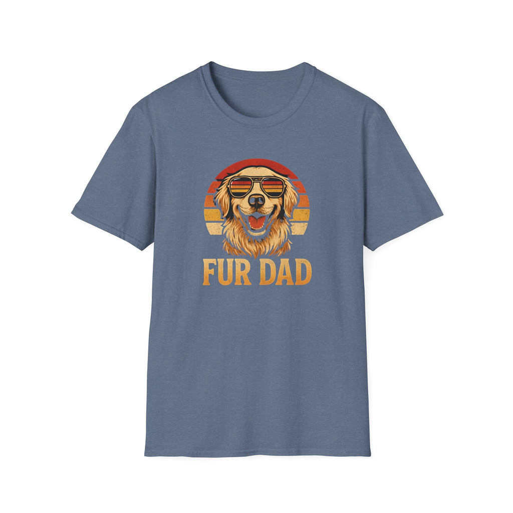 Retro Sunset Golden Retriever - Fur Dad –  Supersoft Unisex T-Shirt