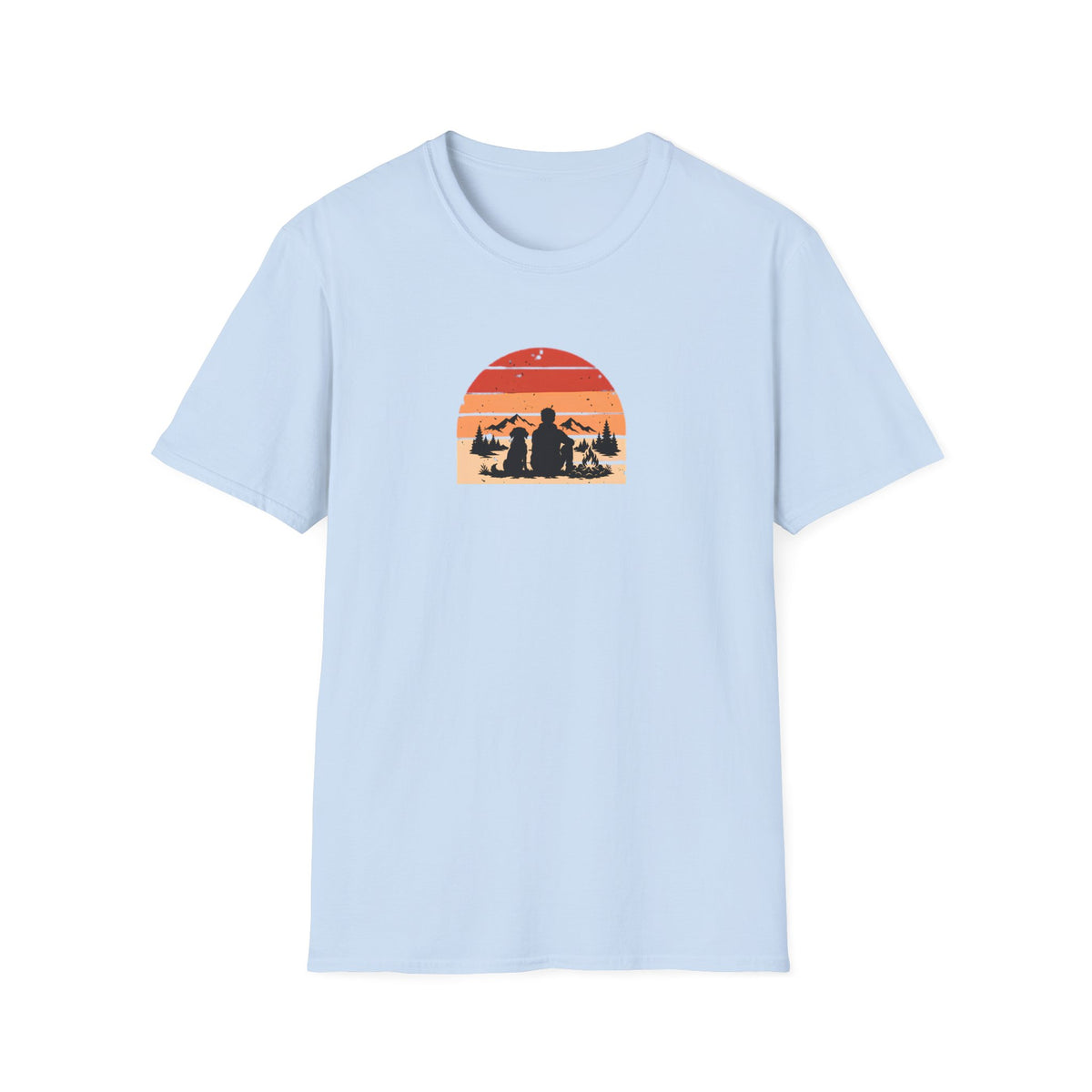 Campfires, Mountains & My Best Friend –  Supersoft Unisex T-Shirt