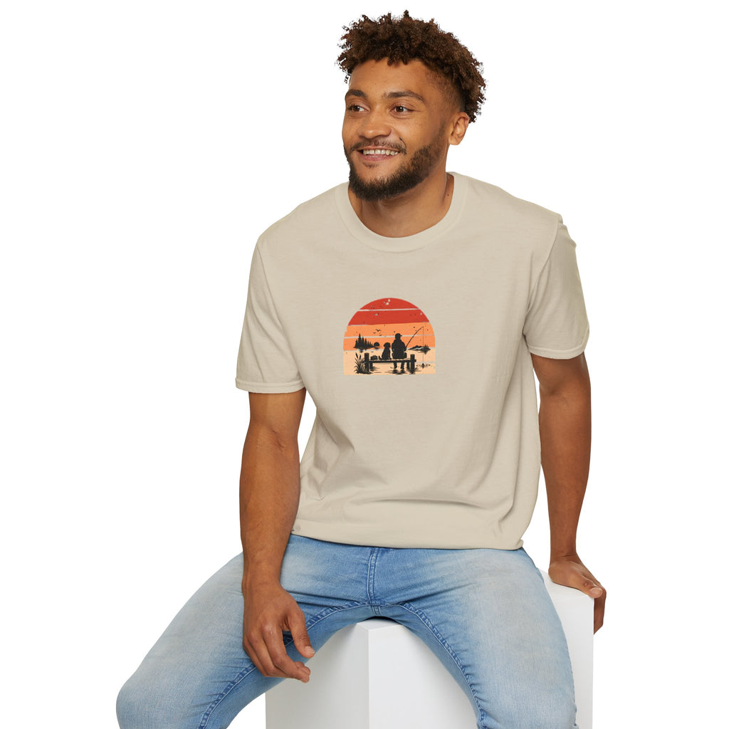 Gone Fishing…Brought the Dog –  Supersoft Unisex T-Shirt