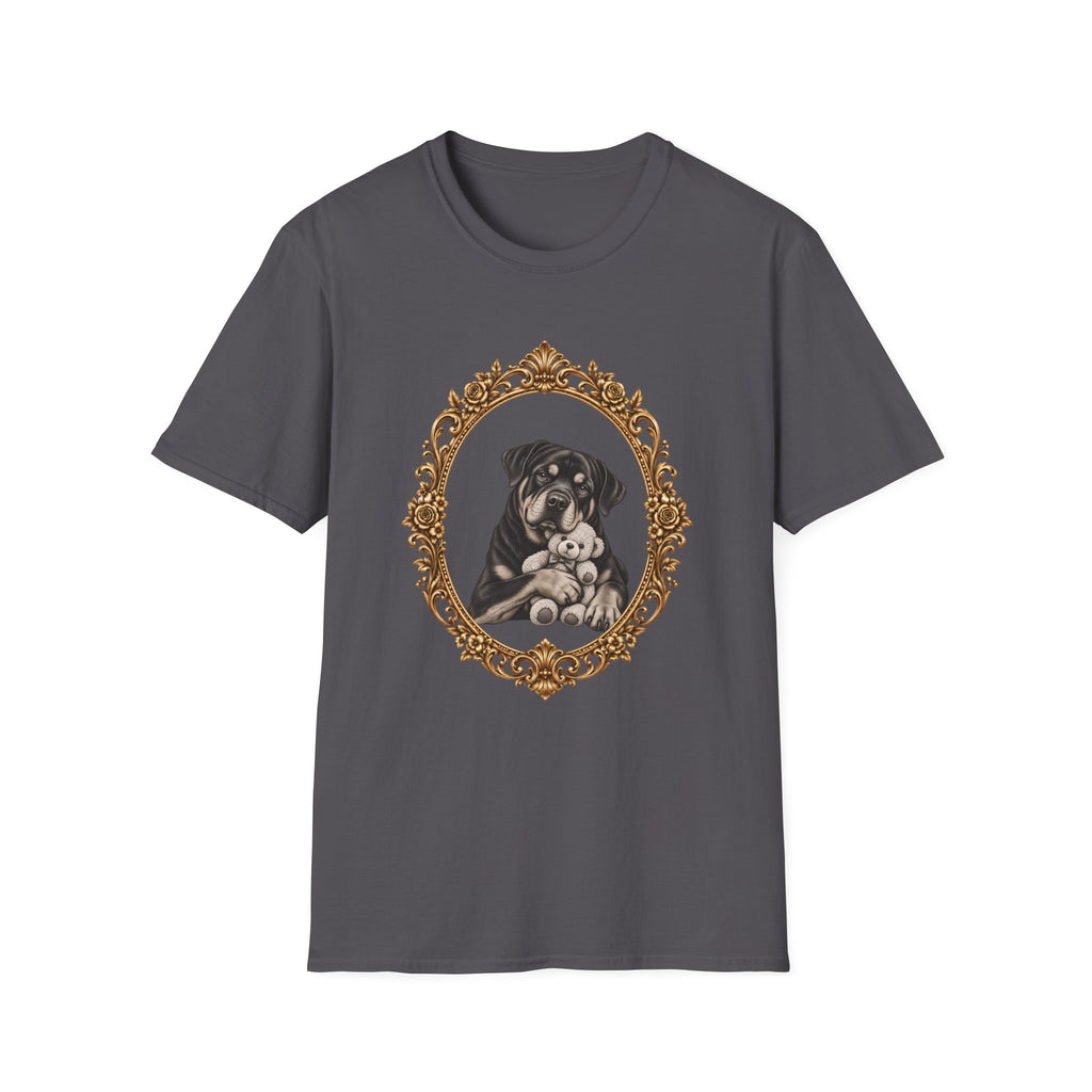 The Gentle Giant – Rottweiler & Teddy Bear - Supersoft Unisex T-shirt