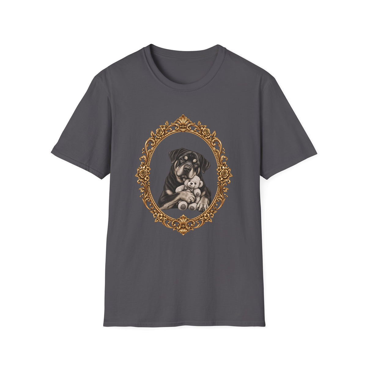 The Gentle Giant – Rottweiler & Teddy Bear - Supersoft Unisex T-shirt