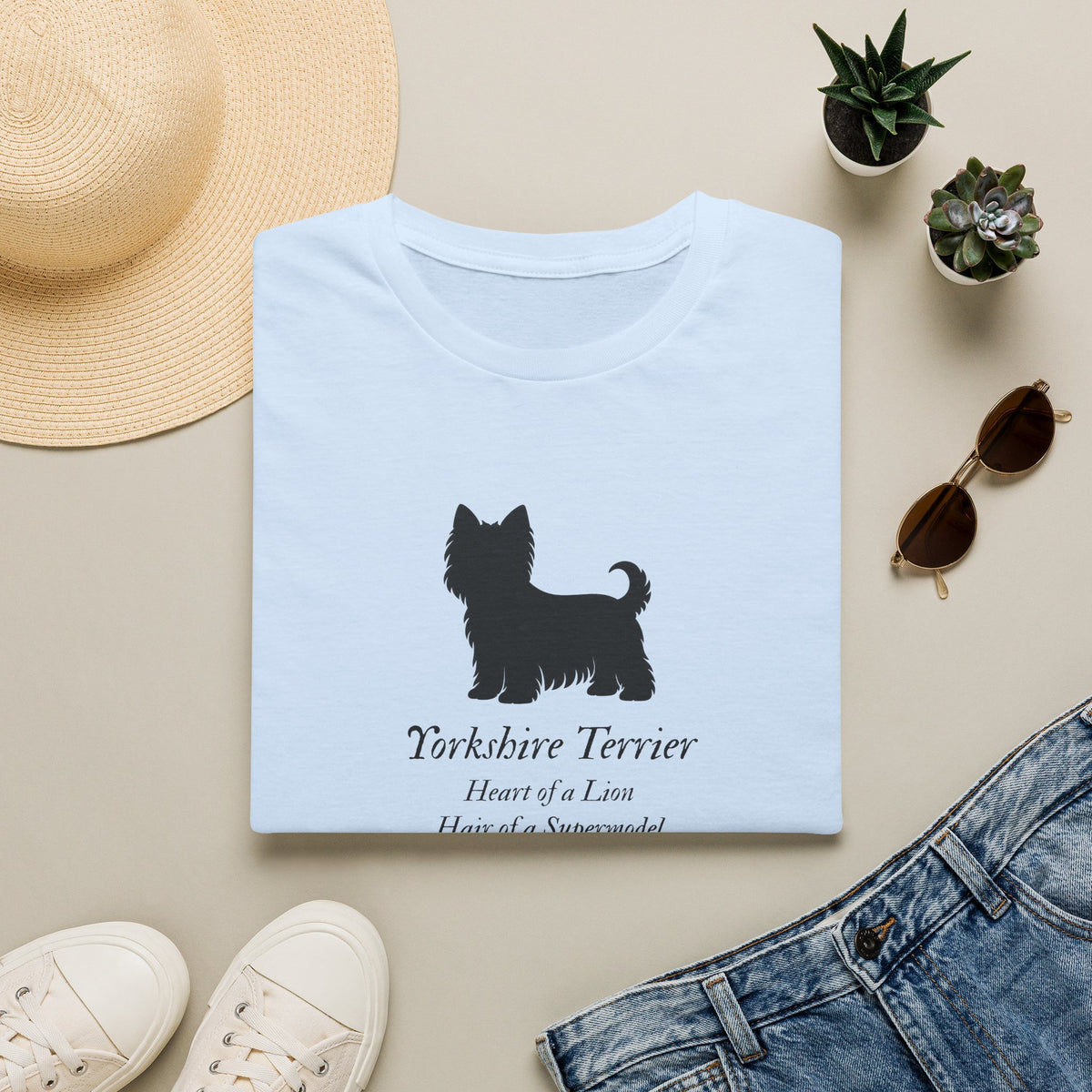 Heart of a Lion - Yorkshire Terrier – Supersoft Unisex T-Shirt