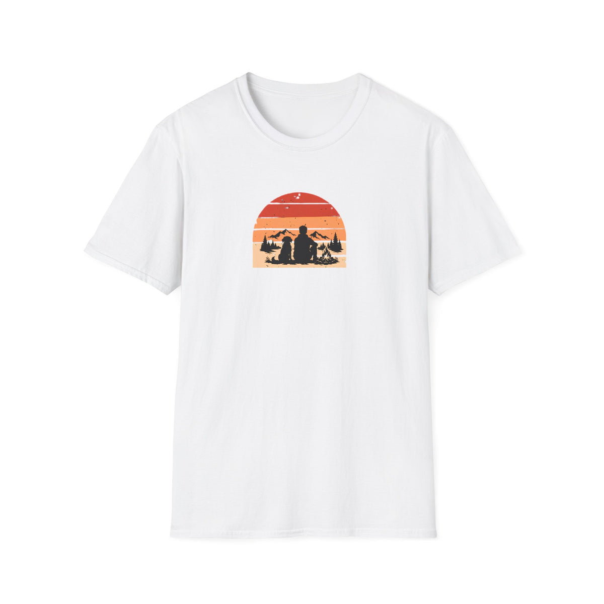 Campfires, Mountains & My Best Friend –  Supersoft Unisex T-Shirt