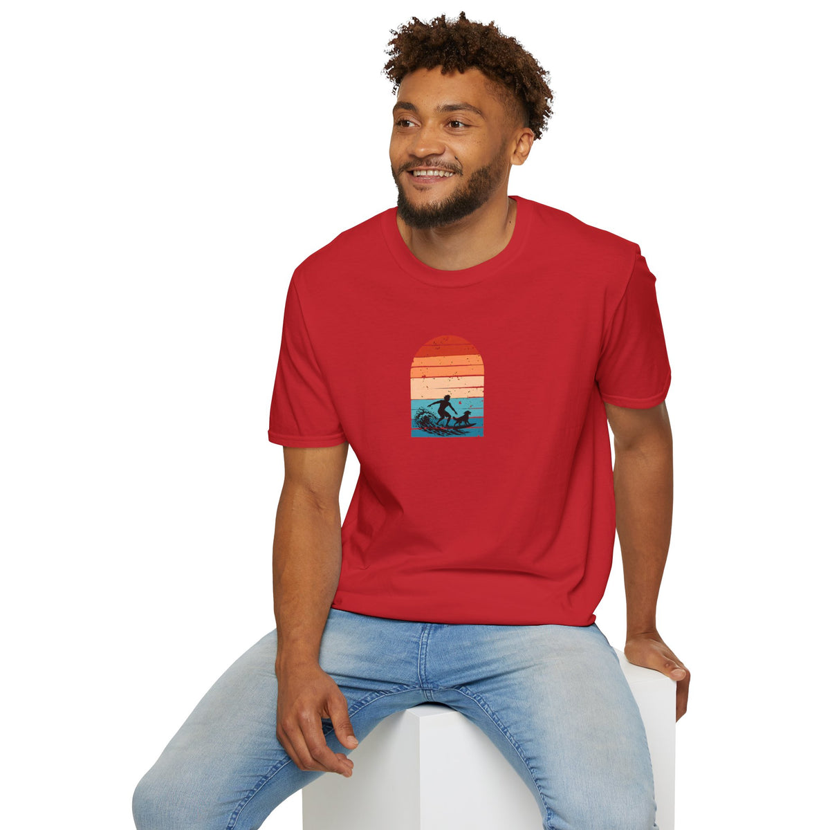 Surf’s Up...Dog On Board –  Supersoft Unisex T-Shirt