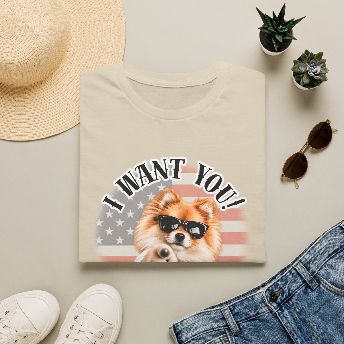 I WANT YOU!...To Rub My Belly! – Pomeranian - Supersoft Unisex T-shirt